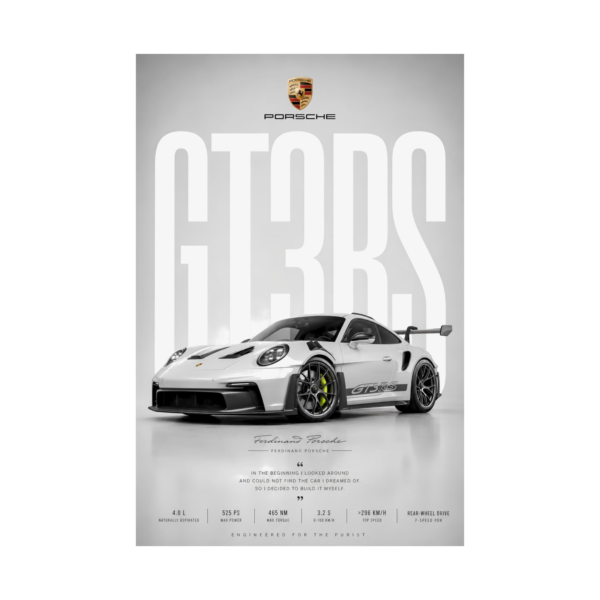 Porsche GT3 RS — Weiss Edition