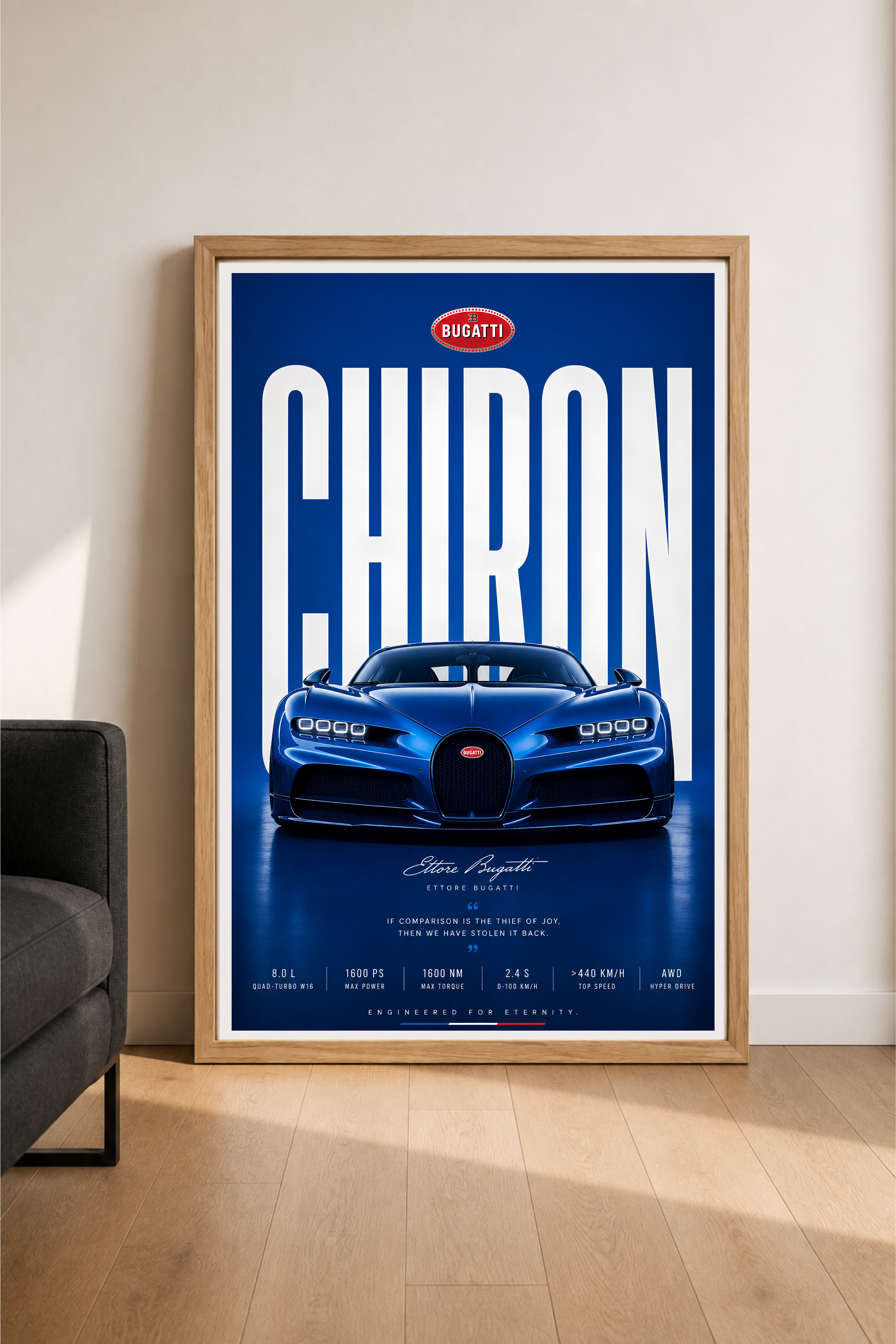 BUGATTI CHIRON — Bleu Royale