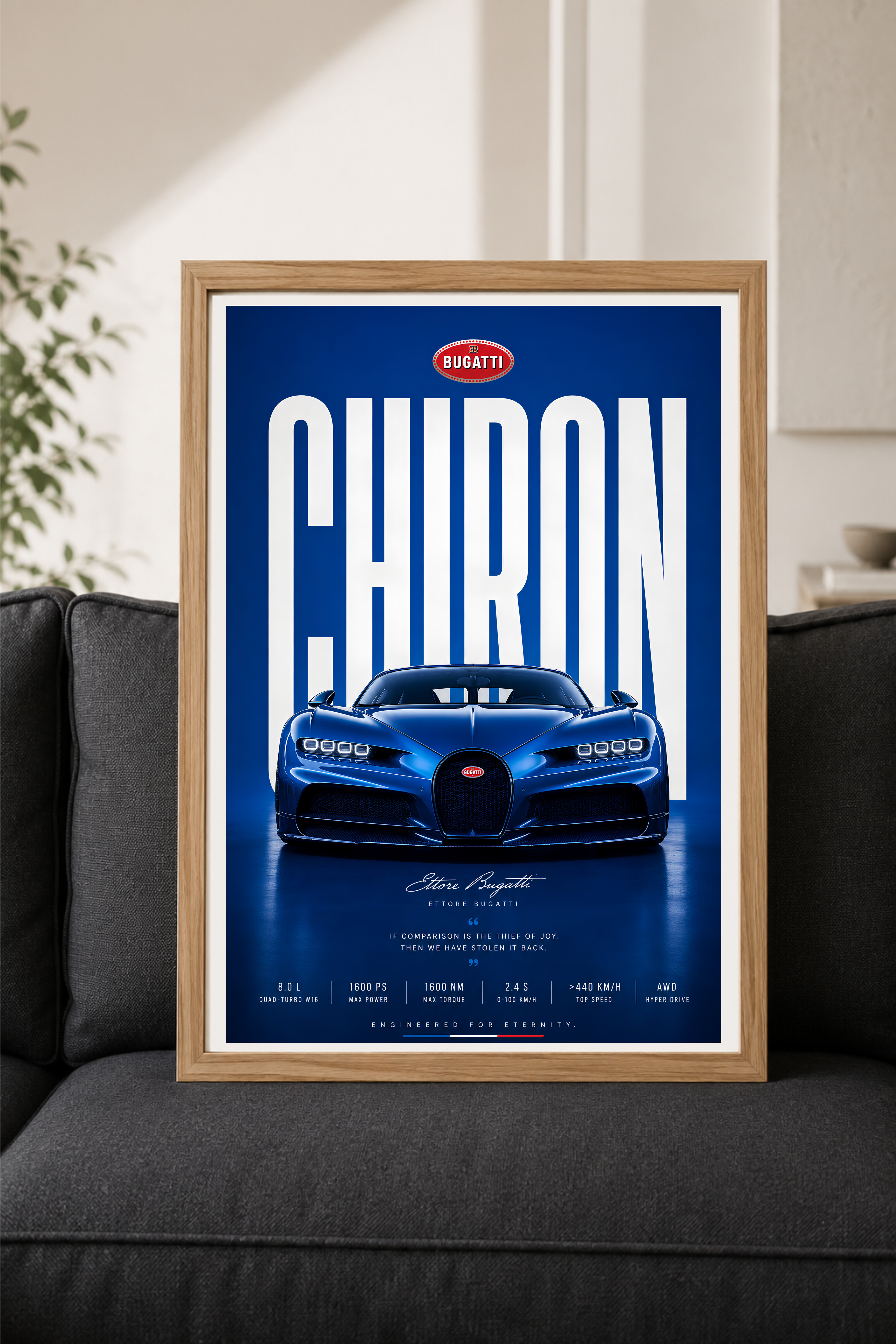 BUGATTI CHIRON — Bleu Royale