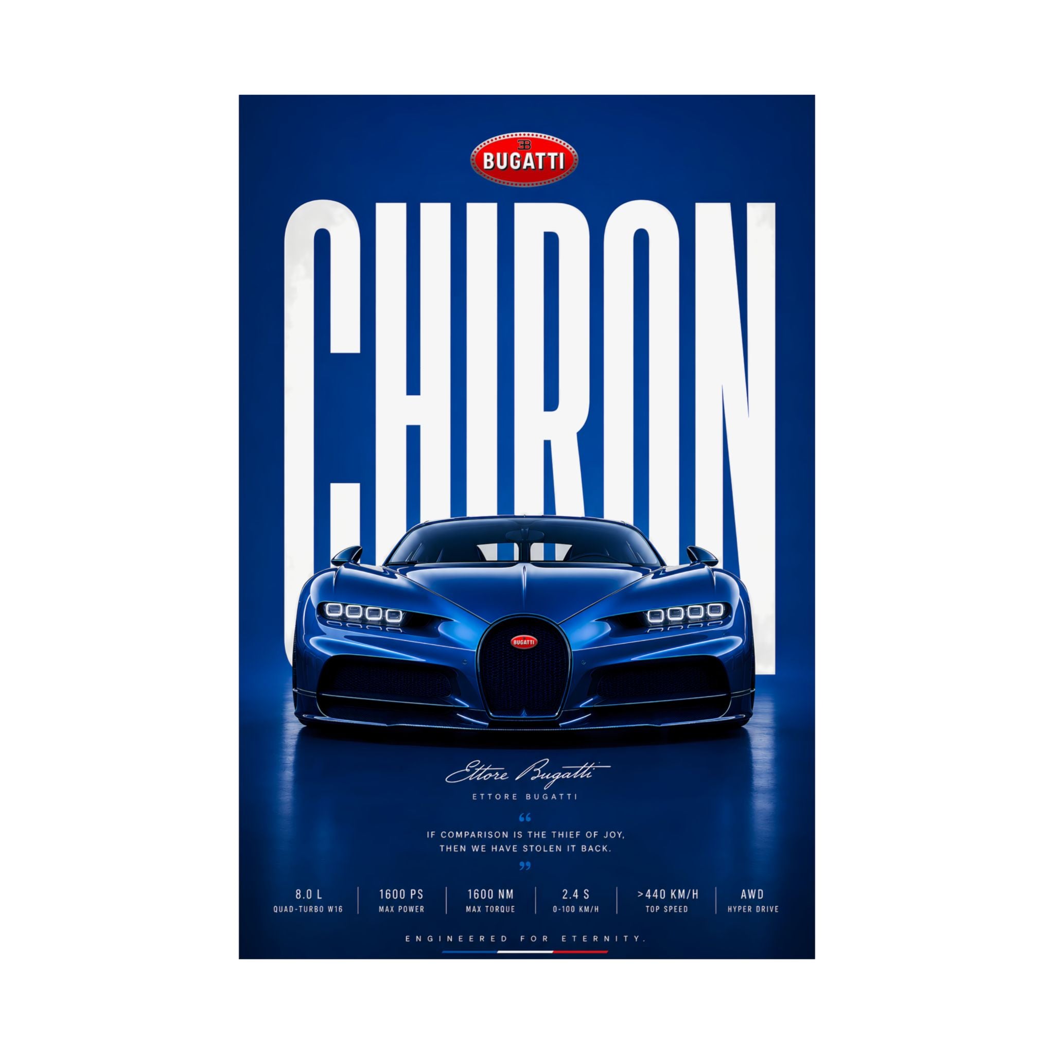 BUGATTI CHIRON — Bleu Royale